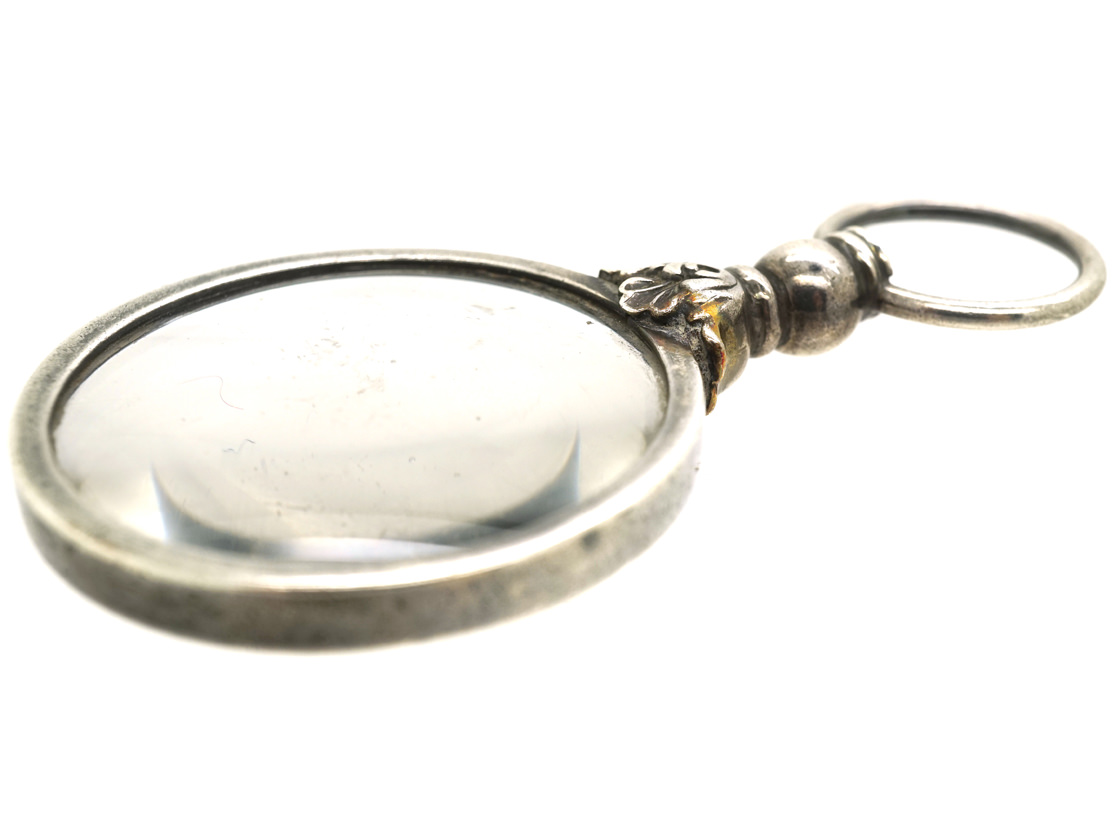 Edwardian Silver Quizzing Glass (431L) The Antique Jewellery Company