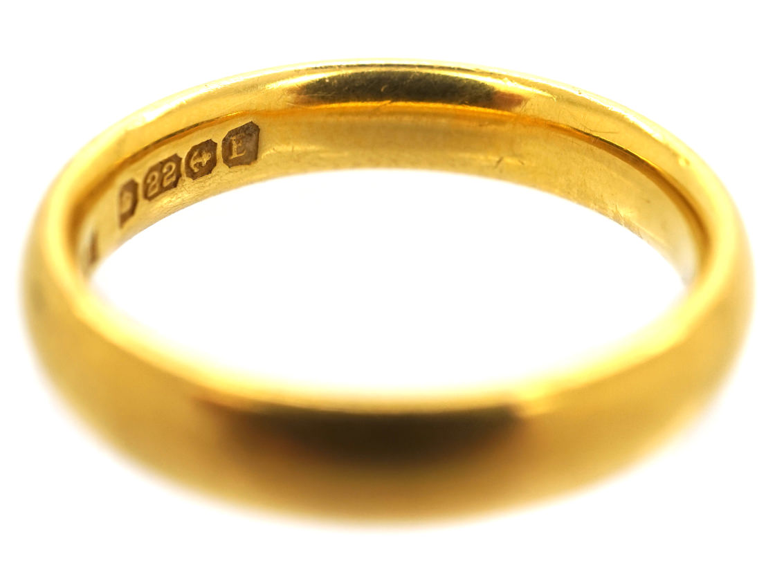 22ct Gold Wedding Ring (439L) | The Antique Jewellery Company