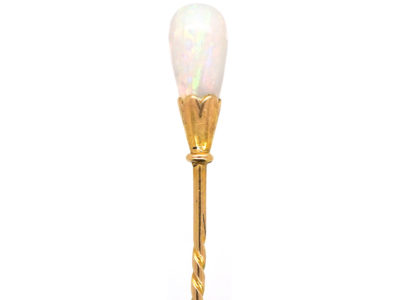 Edwardian 15ct Gold & Opal Tie Pin