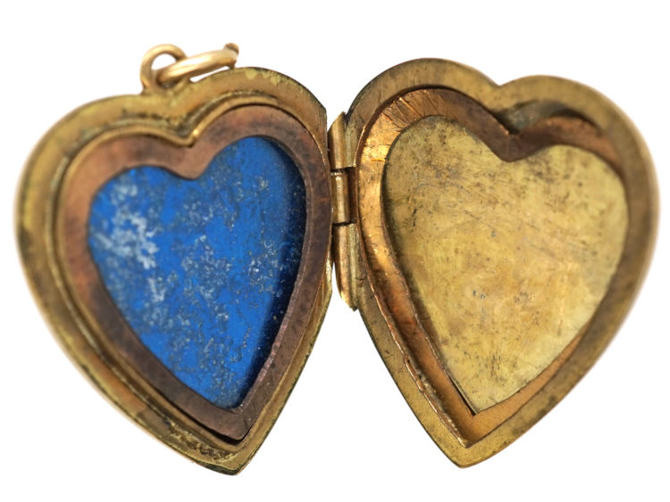 9ct Gold Back & Front Heart Shaped Locket