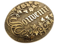 Victorian Silver Gilt Souvenir Brooch