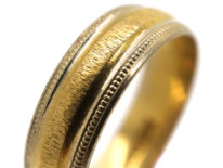 18ct Two Colour Gold Wedding Band