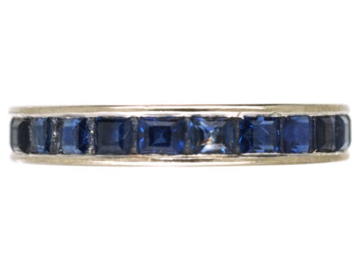 18ct White Gold Sapphire Eternity Ring