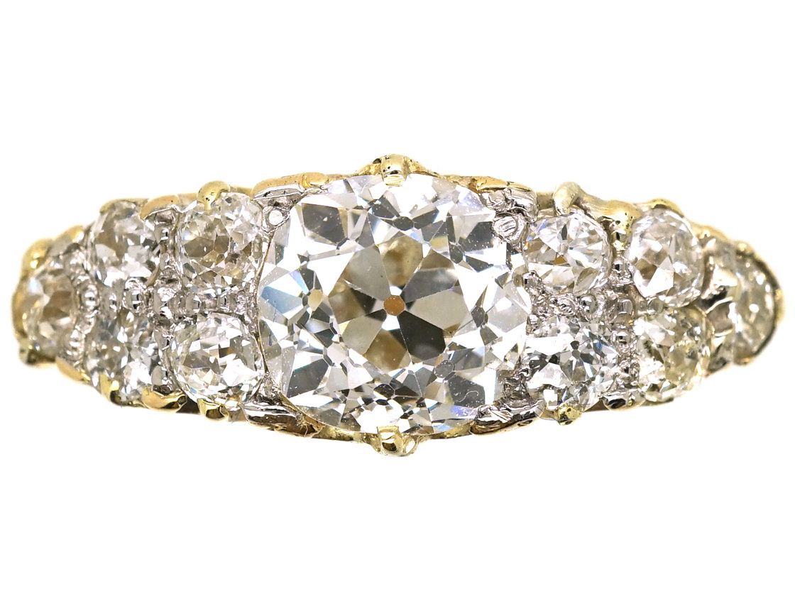 Victorian 18ct Gold & Diamond Ring (576L) | The Antique Jewellery Company