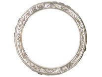 Art Deco 18ct White Gold, Sapphire & Diamond Eternity Ring
