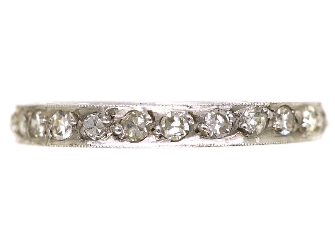Platinum & Diamond Eternity Ring (609L) | The Antique Jewellery Company
