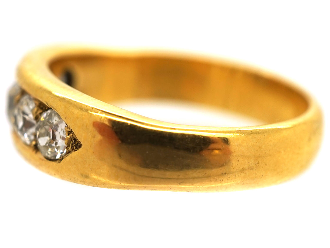 Edwardian 18ct Gold, Five Stone Diamond Ring (606L) | The Antique ...