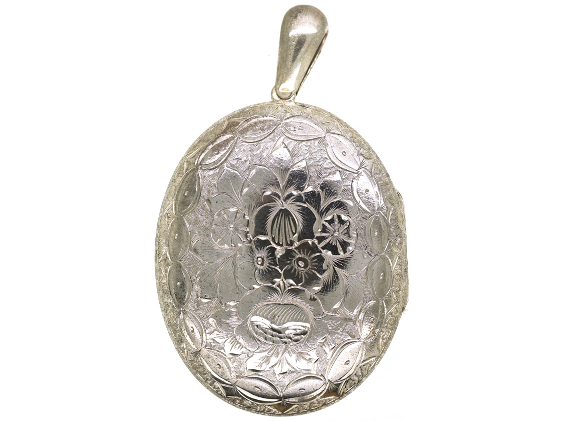 800 Silver Antique Ring Monogram Edwardian Family Crest Signet