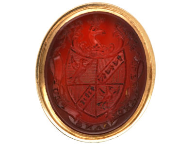 Georgian Seal with Carved Intaglio Carnelian Base