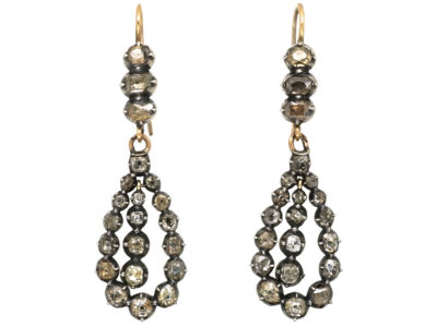 Georgian Diamond Drop Earrings