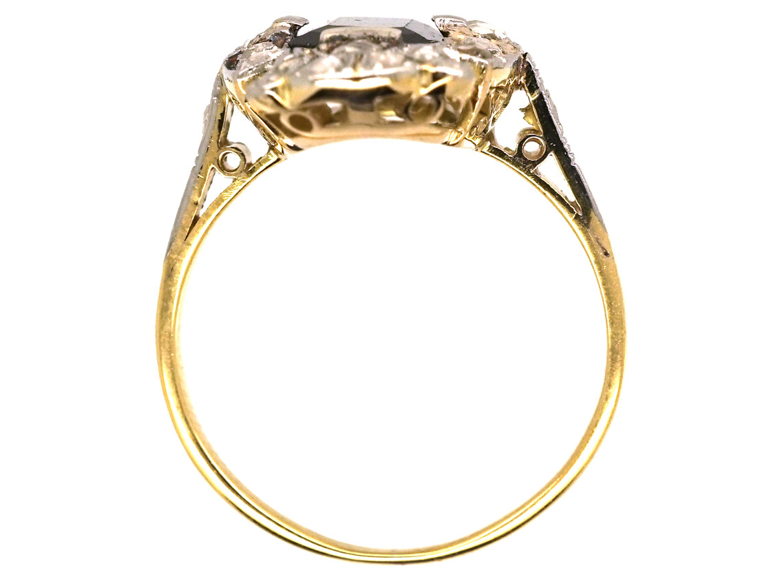 Art Deco Sapphire & Diamond Rectangular Ring (712L) | The Antique ...