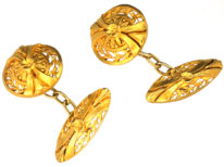 French Belle Epoque 18ct Gold Cufflinks