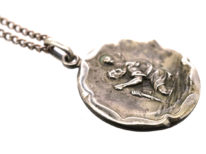 Silver St Christopher Pendant on Silver Chain