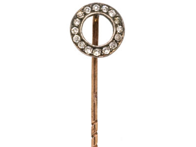 Edwardian Silver & Paste Winning Post Tie Pin