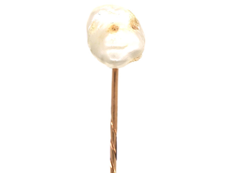 Large Baroque Pearl Tie Pin