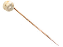 Large Baroque Pearl Tie Pin