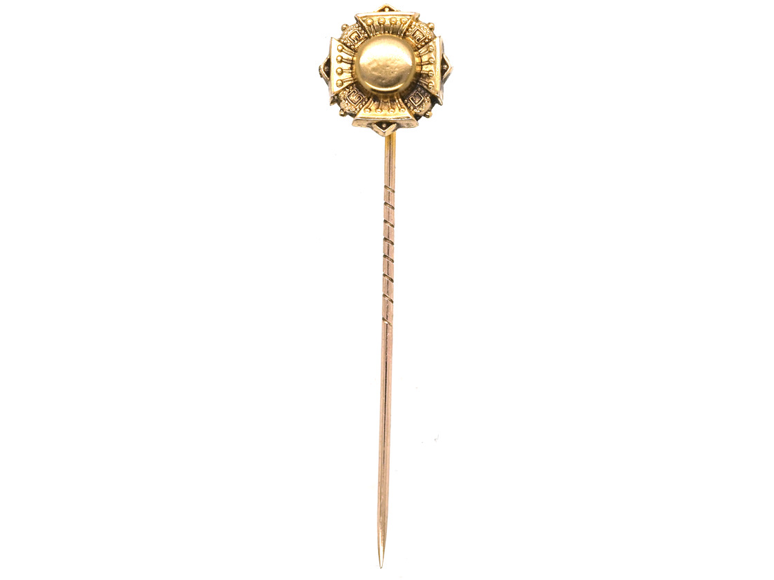 Victorian 15ct Gold Maltese Cross Tie Pin (519L) | The Antique ...