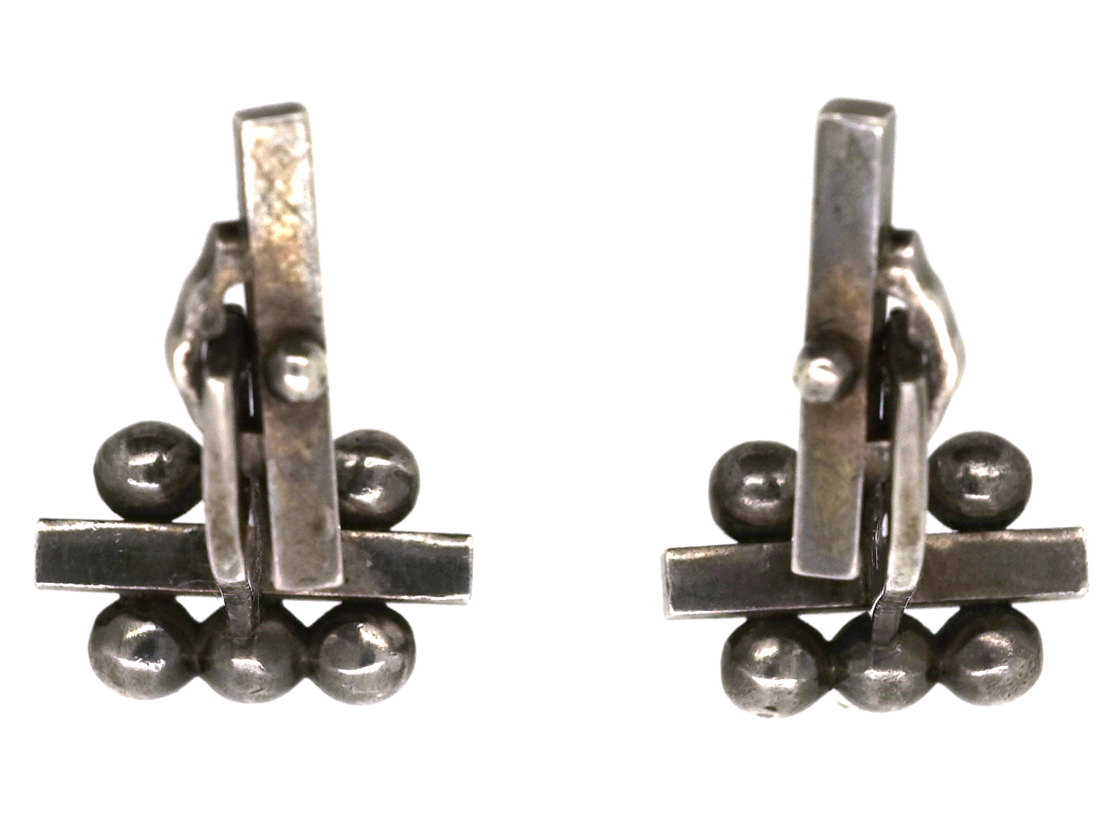 Antique solid hot sale silver cufflinks