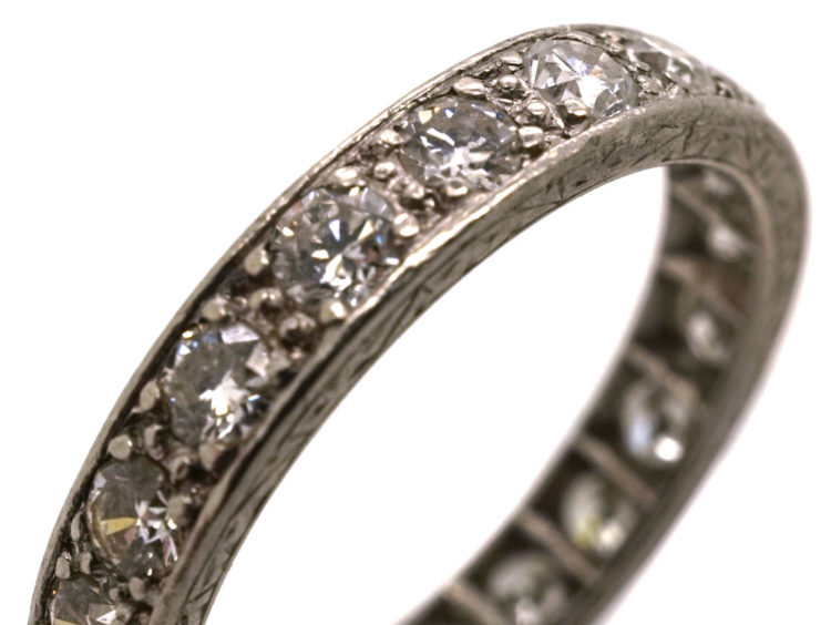 Art Deco Platinum & Diamond Set Eternity Ring