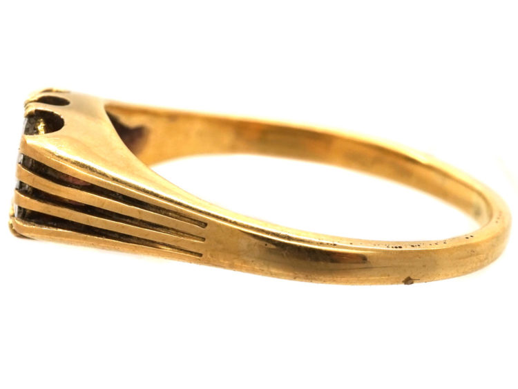 Victorian 18ct Gold, Rectangular Cut Diamond Ring