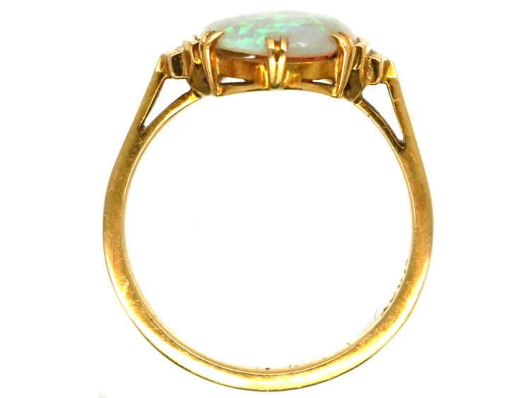 Art Deco 18ct Gold & Opal Ring