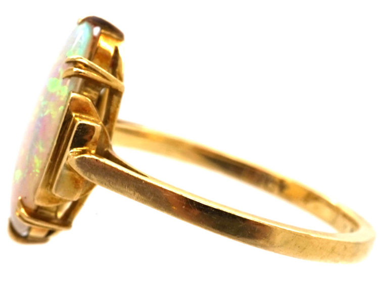 Art Deco 18ct Gold & Opal Ring