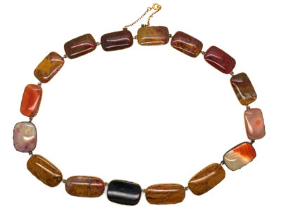 Georgian 15ct Gold & Agate Necklace