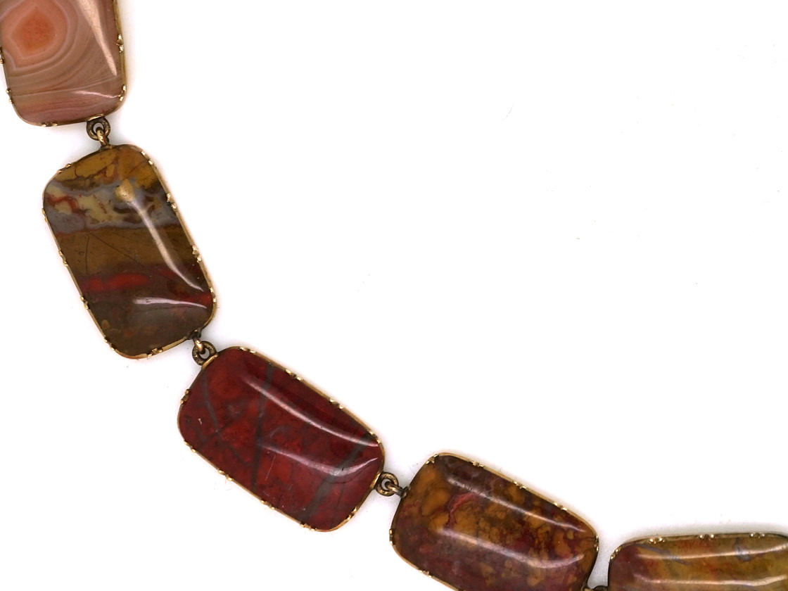 Georgian 15ct Gold & Agate Necklace (902L) | The Antique Jewellery Company