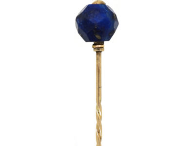 Art Deco Gold & Lapis Lazuli Tie Pin