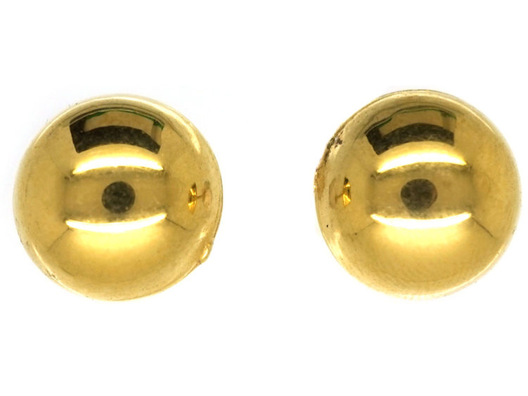 15ct Gold Round Earrings