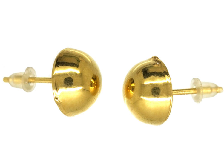 15ct Gold Round Earrings