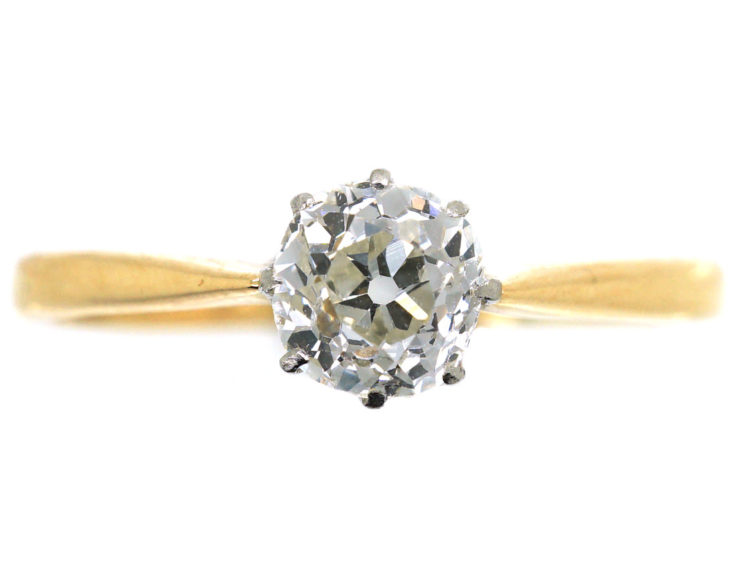 18ct Gold & Diamond Solitaire Ring