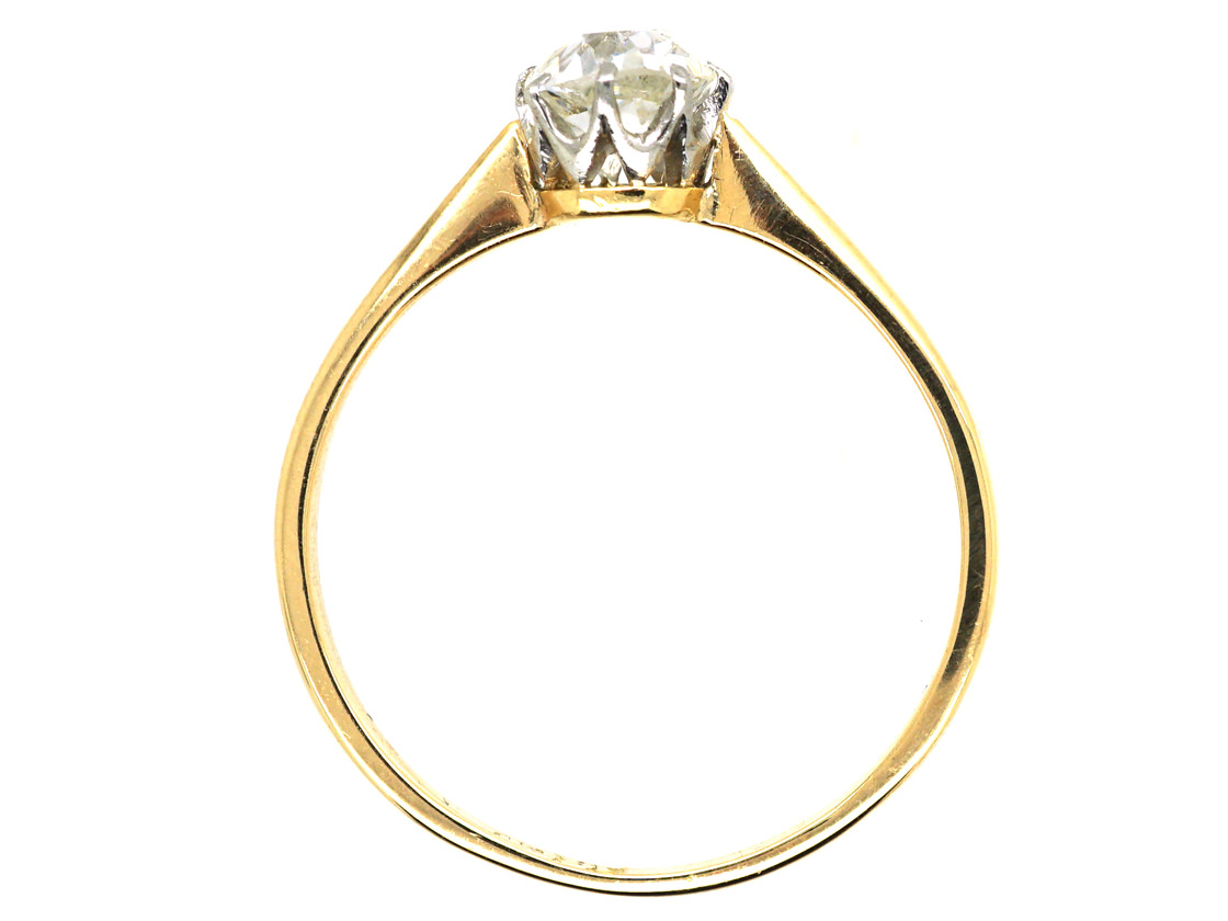 18ct Gold & Diamond Solitaire Ring (771L) | The Antique Jewellery Company