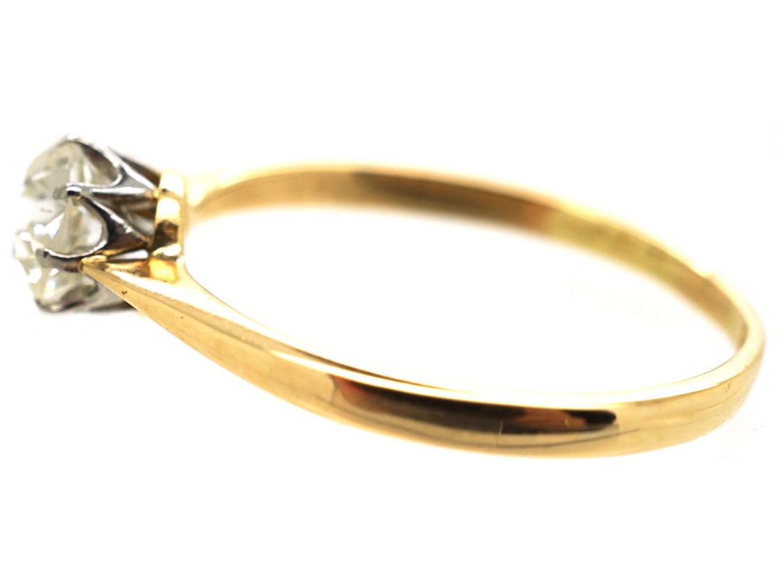 18ct Gold & Diamond Solitaire Ring (771L) | The Antique Jewellery Company