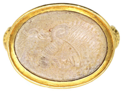 Georgian 18ct Gold Ring with Intaglio of Centurion’s Head