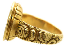 Georgian 18ct Gold Ring with Intaglio of Centurion's Head