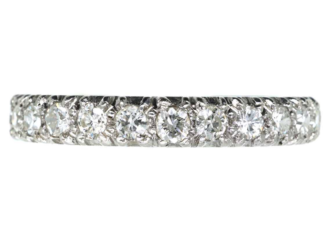 Art Deco Platinum & Diamond Set Eternity Ring (879L) | The Antique ...