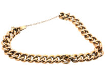 Edwardian 9ct gold Curb Bracelet
