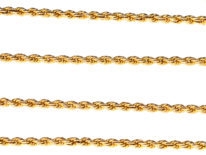 Edwardian 15ct Gold Gold Prince of Wales Twist Chain