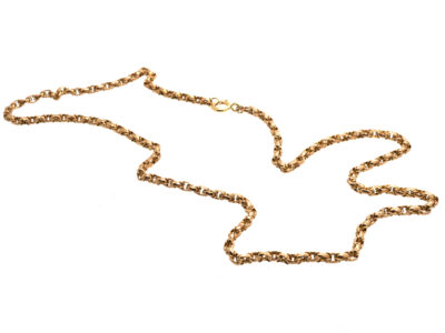 Victorian 9ct Gold Byzantine Link Chain