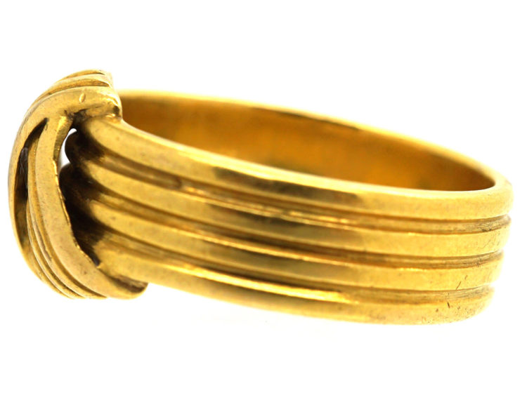 Edwardian 18ct Gold Entwined Knot Ring