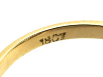 18ct Gold Peridot & Diamond Oval Cluster Ring