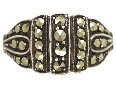 Art Deco Silver & Marcasite Ring