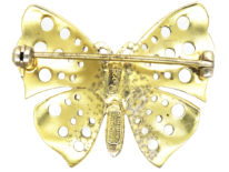 Silver Butterfly Brooch by Theodor Fahrner
