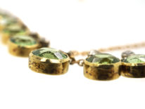 Edwardian 15ct Gold, Diamond & Peridot Necklace