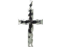 Georgian Cut Steel Cross Pendant