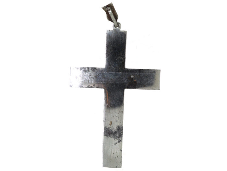 Georgian Cut Steel Cross Pendant