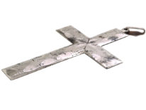 Georgian Cut Steel Cross Pendant