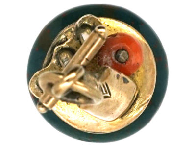 Victorian 15ct Gold Cricket Seal with Bloodstone Base