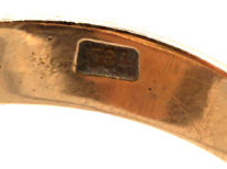 Victorian 15ct Gold & Diamond Snake Ring